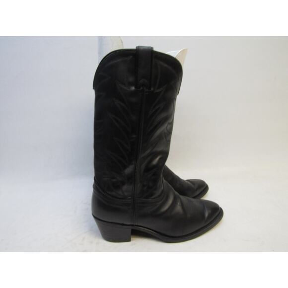 Durango Mens Size 8 EE Black Leather Cowboy Western Boots main image 5